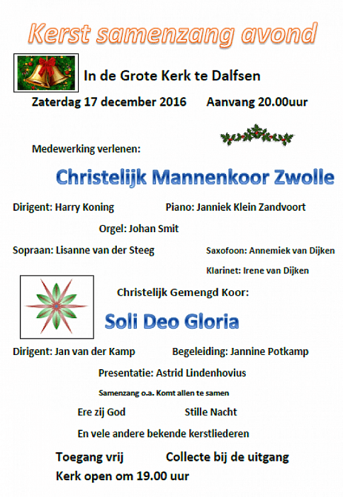 Kerst Zang Avond - Foto: Eigen geleverde foto