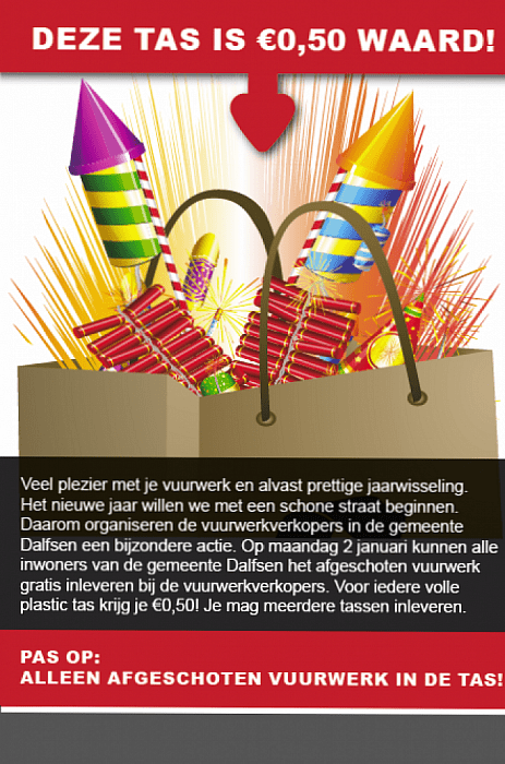 Vuurwerkactie gemeente Dalfsen