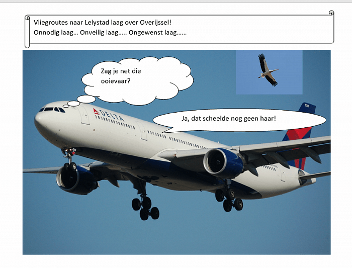 Straks laagvliegers boven onze omgeving?