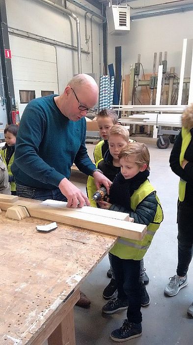 Bouwvakkers in spé bij Bouwbedrijf Bongers - Foto: Eigen geleverde foto