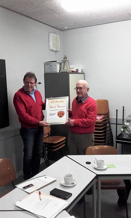 Oorkonde Henk Huzen - Foto: Eigen geleverde foto