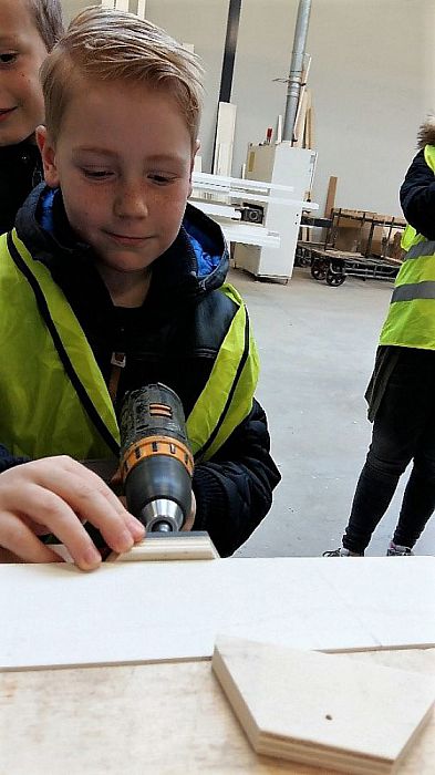 Bouwvakkers in spé bij Bouwbedrijf Bongers - Foto: Eigen geleverde foto