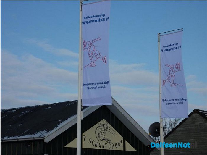 IJsbaan Lemelerveld vanmiddag 23-01-2017 open! - Foto: Ingezonden foto