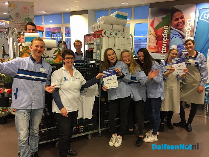 Mooi eindresultaat AH actie t.b.v Voedselbank. - Foto: Ingezonden foto
