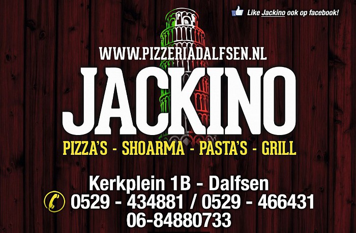 Pizzeria Jackino viert 1-jarig bestaan