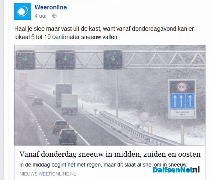 Toch maar luisteren naar onze weerman