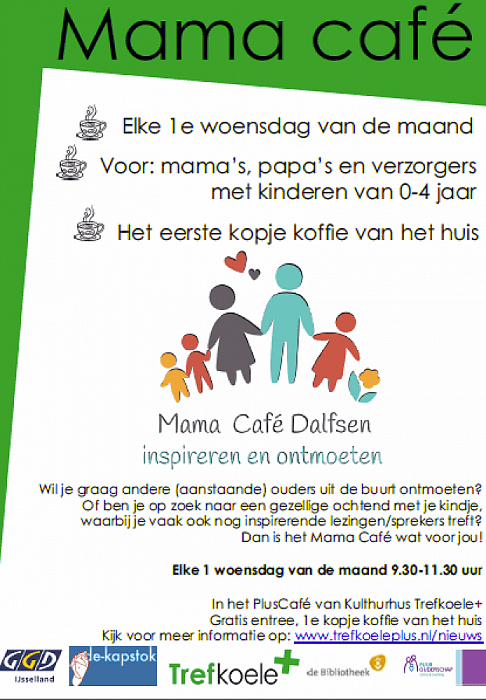 Dalfsen krijgt 1 februari een Mama Café - Foto: Eigen geleverde foto