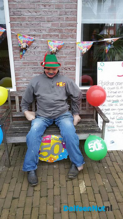 Petrie Zwakenberg ziet Abraham - Foto: Ingezonden foto