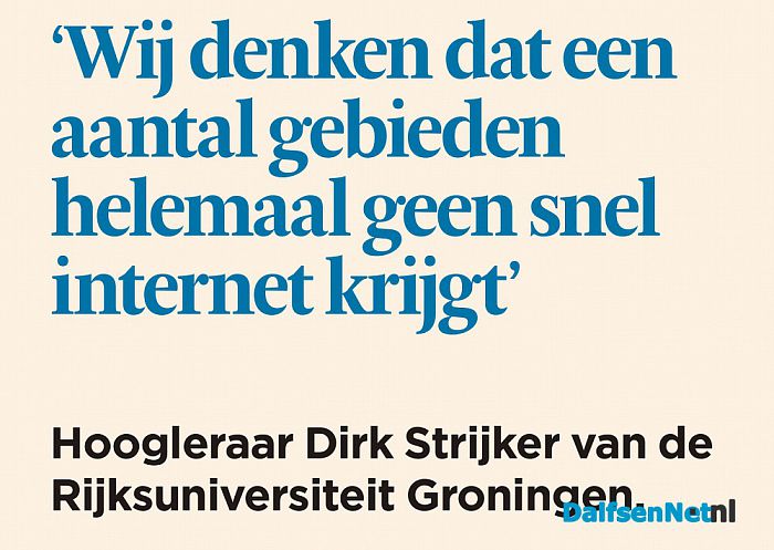 Breedband internet - Foto: Ingezonden foto