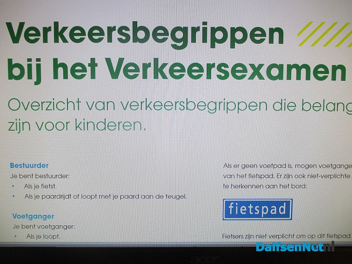 Veilig Verkeer Theoretisch Verkeersexamen - Foto: Ingezonden foto