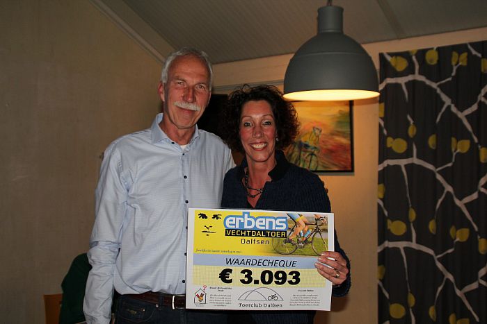 Gift € 3000,00 van Toerclub - Foto: Eigen geleverde foto