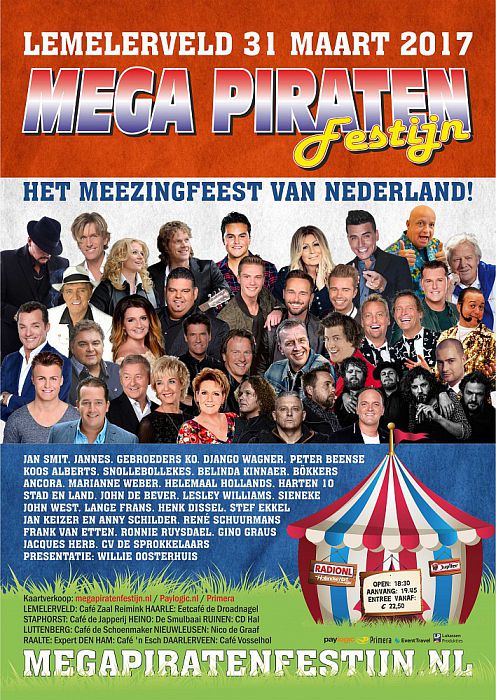 Win kaarten voor het Mega Piraten Festijn!