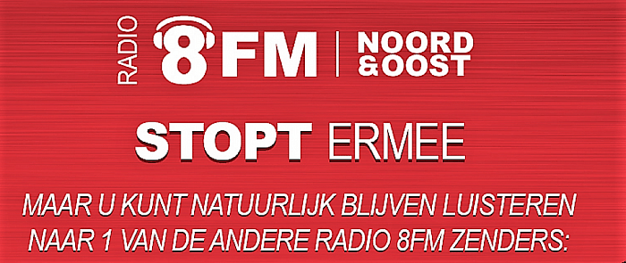 Zeer geliefde radiozender 8FM NO gestopt