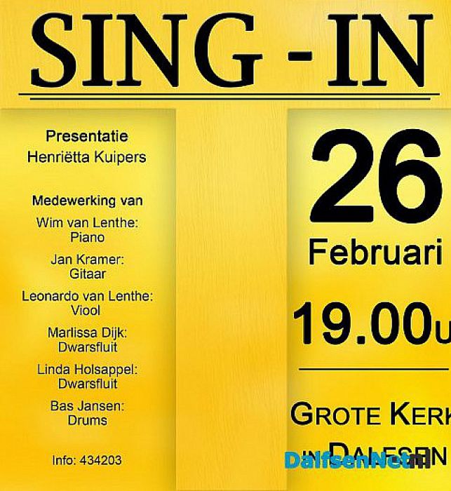 Sing-in Grote Kerk