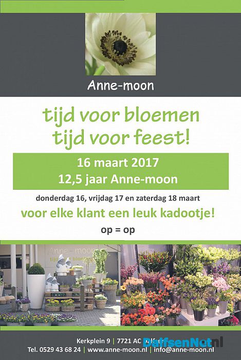 Anne-moon bestaat 12,5 jaar - Foto: Ingezonden foto