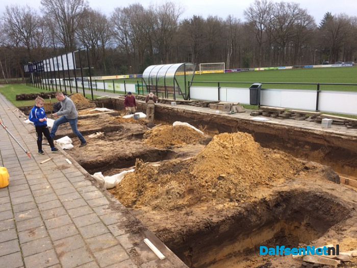 Bouw tribune Sportpark Gerner van start