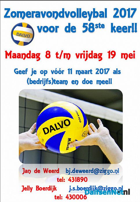 Dalvo zomeravond volleybal 2017