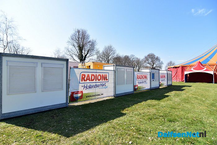 De tent staat voor het Mega Piraten Festijn Lemelerveld - Foto: Johan Bokma