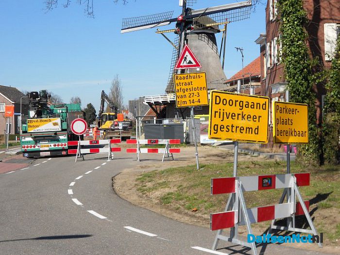 Raadhuisstraat afgesloten tot 15 april