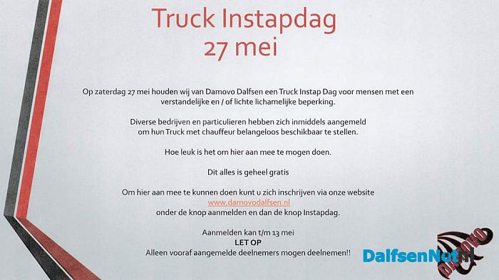 Truck Instapdag - Foto: Ingezonden foto