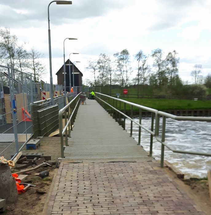Verbreding voetbrug Vechterweerd - Foto: Eigen geleverde foto