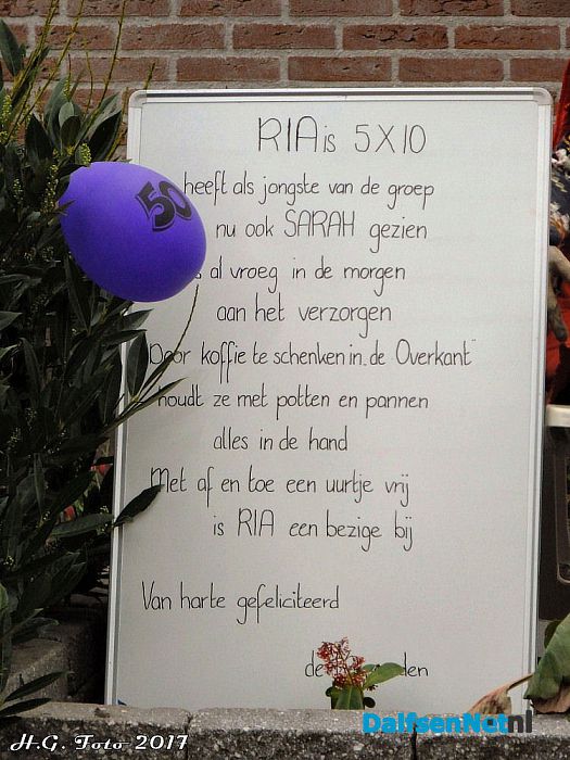 Ria Krisman-Keies 50 jaar - Foto: H.G. Foto