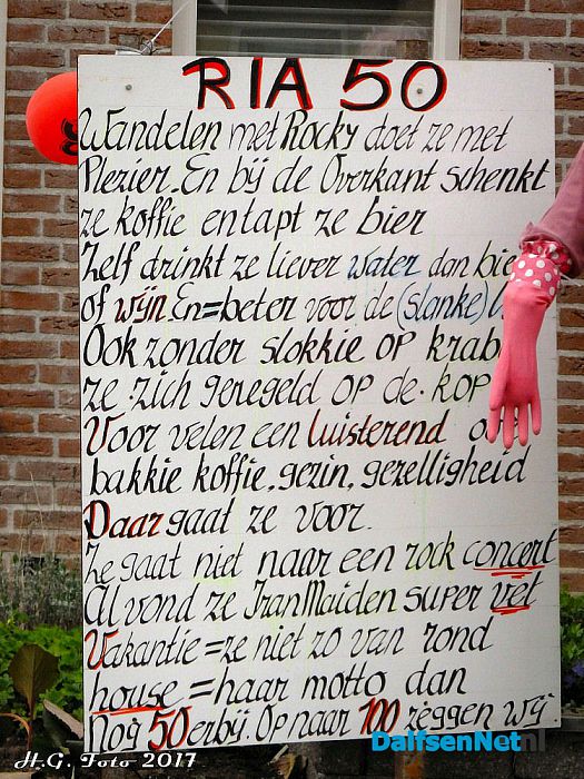 Ria Krisman-Keies 50 jaar - Foto: H.G. Foto