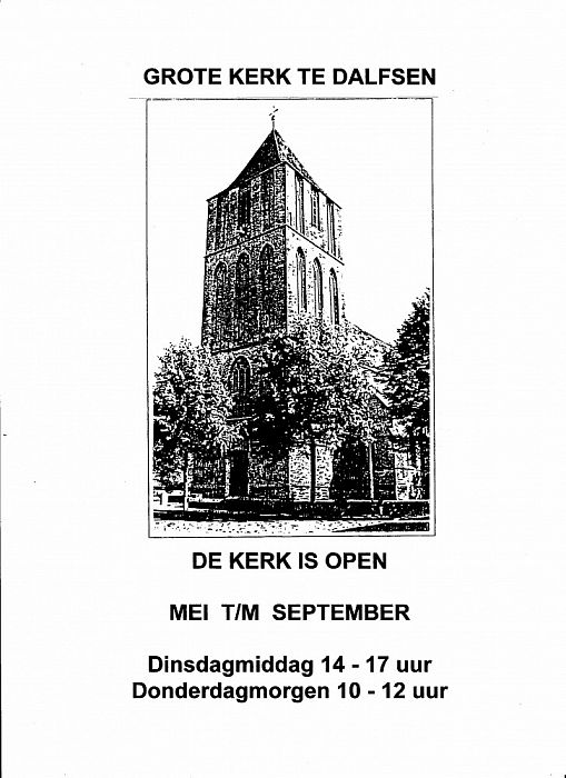 De kerk gaat weer open - Foto: Eigen geleverde foto