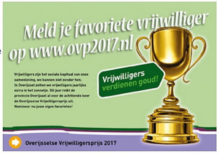 Nomineer favoriete vrijwilliger - Foto: Eigen geleverde foto