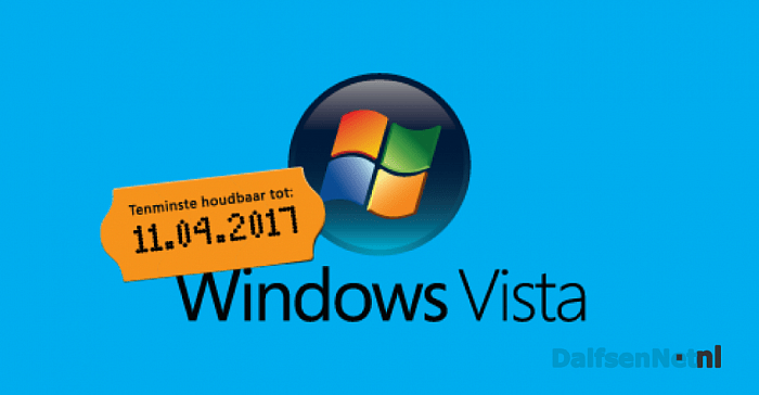 11 April stopt de ondersteuning van Windows Vista