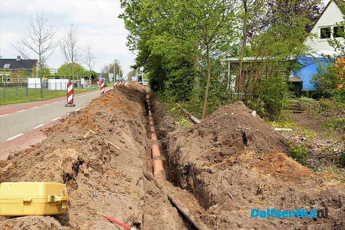 Rioolwerkzaamheden aan de Leemculeweg - Foto: Johan Bokma