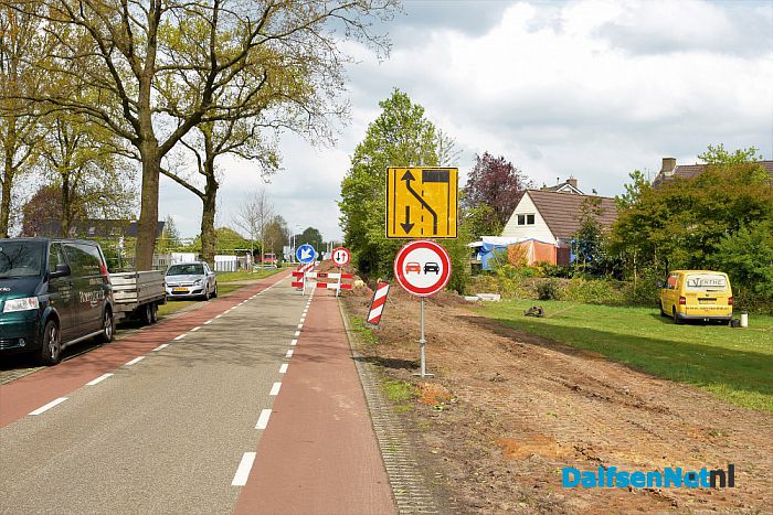 Rioolwerkzaamheden aan de Leemculeweg - Foto: Johan Bokma