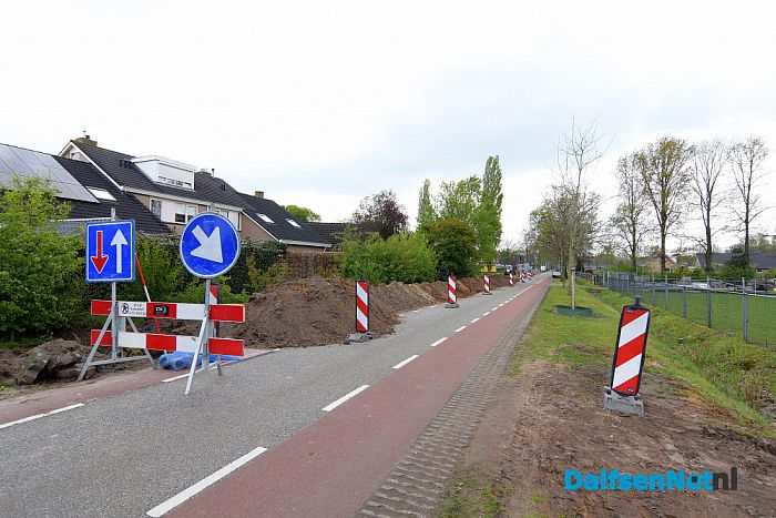 Rioolwerkzaamheden aan de Leemculeweg - Foto: Johan Bokma