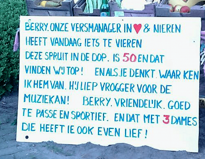 Berry Pannen 50 jaar - Foto: Eigen geleverde foto