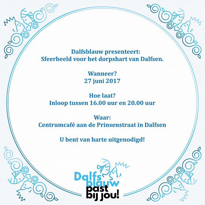 Uitnodiging voor vandaag: Dalfsblauw past bij jou! - Foto: Gemeente Dalfsen
