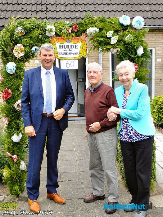 Wim en Gé Wildvank – Dunnewind 60 jaar getrouwd. - Foto: H.G. Foto