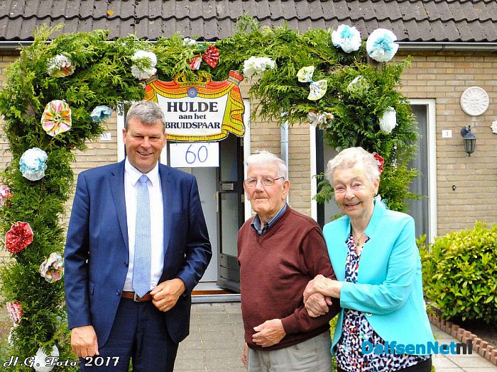 Wim en Gé Wildvank – Dunnewind 60 jaar getrouwd. - Foto: H.G. Foto
