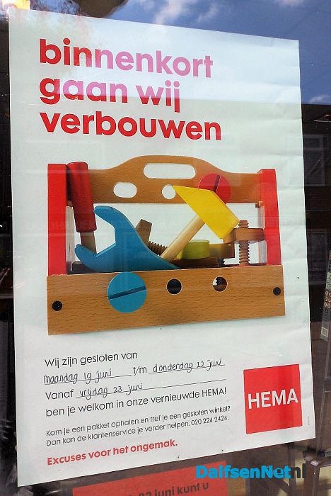 De Hema is aan het verbouwen