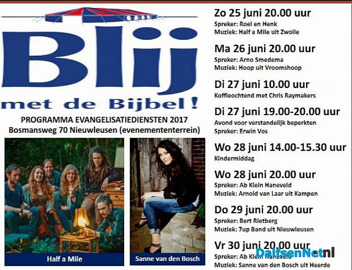 Tent Blij met de Bijbel - Foto: Ingezonden foto