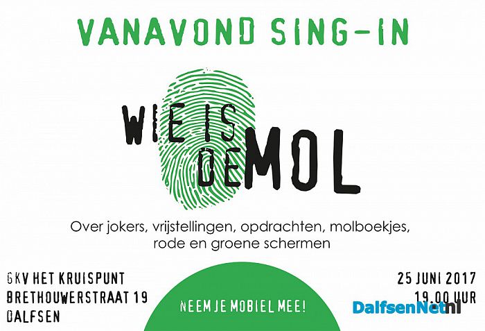 Vanavond Sing-in - Foto: Ingezonden foto