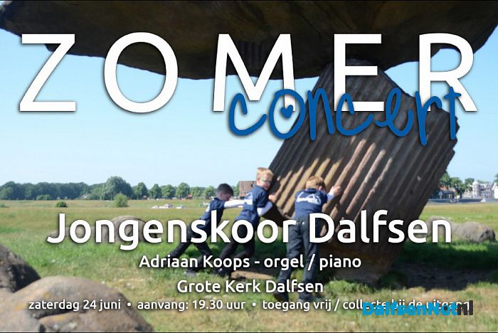 Zomerconcert Jongenskoor Dalfsen - Foto: Ingezonden foto