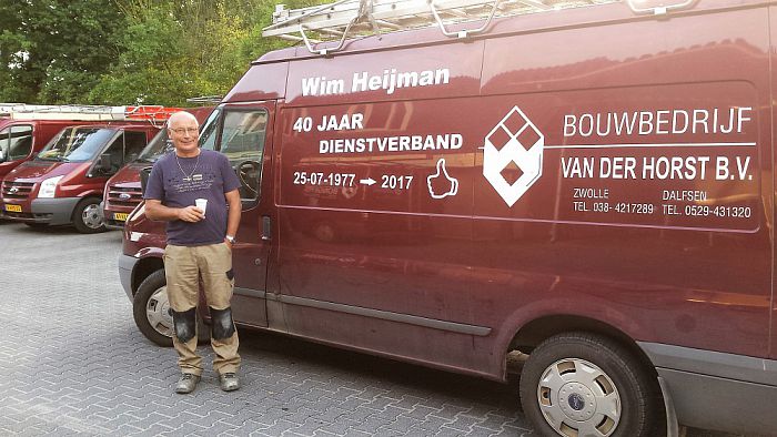 40 jaar dienstverband Wim Heijman bij Van der Horst Bongers - Foto: Eigen geleverde foto