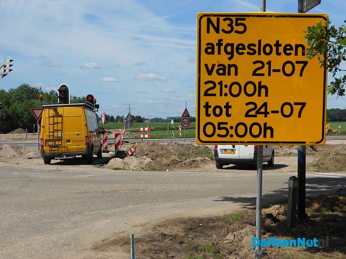 N35: Weekendafsluiting 21-24 juli 2017