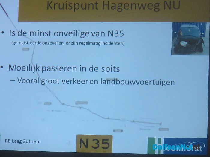 Kruising Hagenweg N35 echt levensgevaarlijk - Foto: Wim