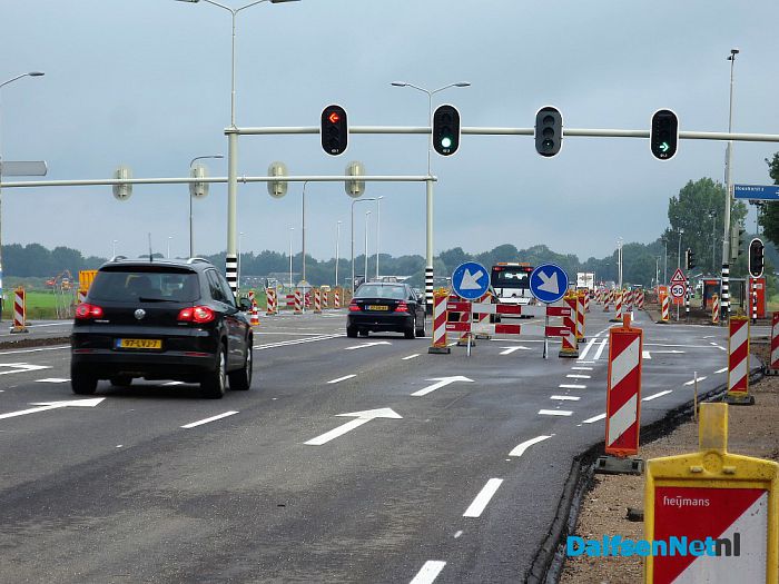 Het kruispunt in de RW35 bij Hoonhorst is gereed - Foto: Wim