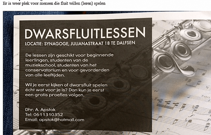 Dwarsfluiters opgelet - Foto: Ingezonden foto