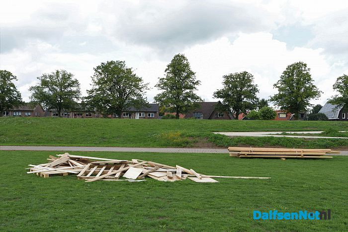 Voorbereidingen Timmerweek Dalfsen gestart. - Foto: Johan Bokma