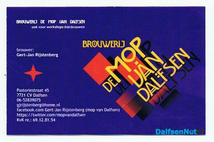 Ook Dalfser hobby bierbrouwer op Ommer bissing