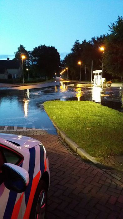 Wateroverlast Lemele - Foto: Politie Vechtdal
