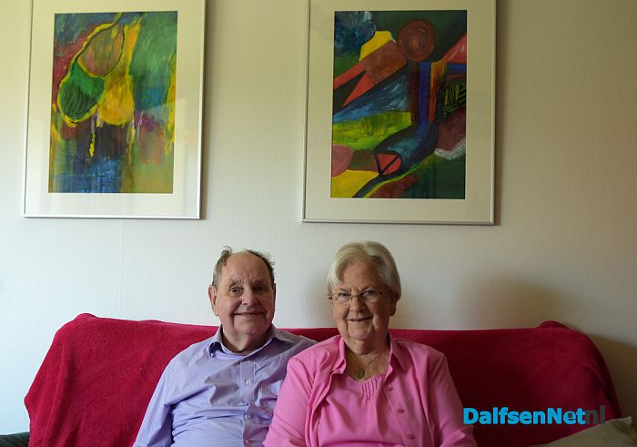 Bruidspaar Penne–Wies 60 jaar getrouwd. - Foto: Johan Bokma